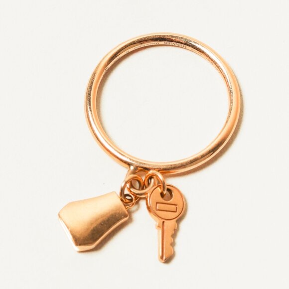 Hermes Kelly Clochette 18k Rose Gold Ring - Picture 1 of 3